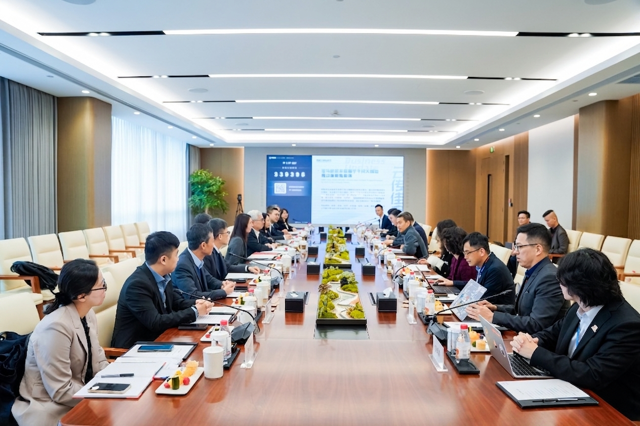 A delegação reuniu-se com dirigentes do Grupo Alibaba, empresa representativa local, para um intercâmbio aprofundado sobre a transformação digital e a governação inteligente.