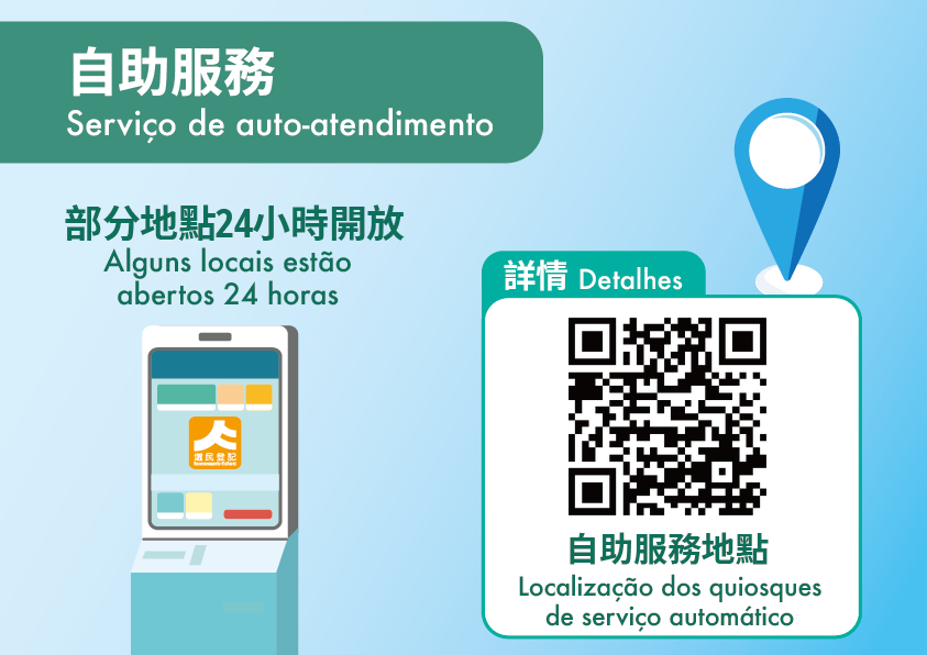 Os quiosques multifuncionais de auto atendimento que disponibilizam serviços de inscrição no recenseamento eleitoral